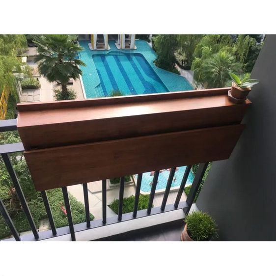 Foldable Balcony Bar, Size 90X30 Cm รูปที่ 2