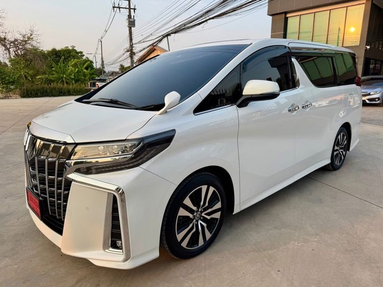 Toyota Alphard 2021 2.5 SC Van เบนซิน ไม่ติดแก๊ส เกียร์อัตโนมัติ ขาว