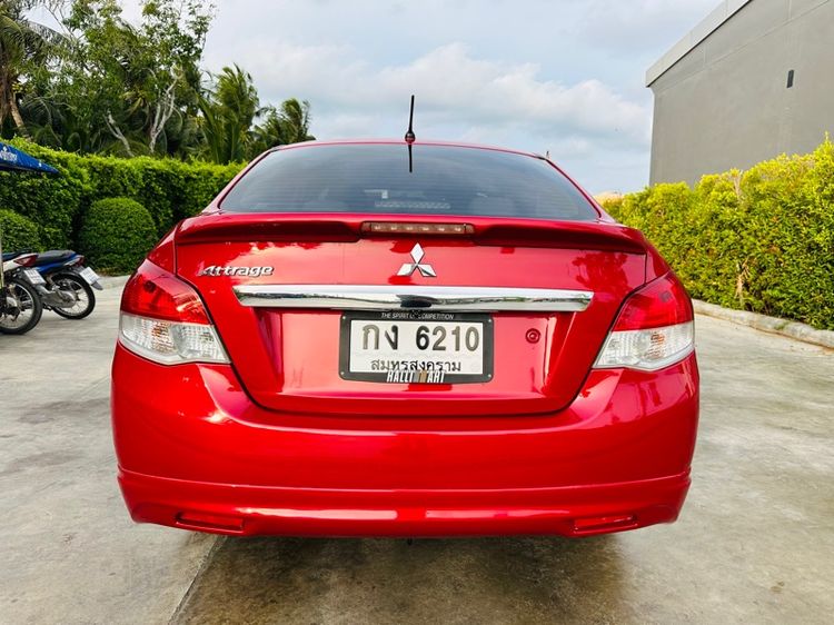 Mitsubishi Attrage 2014 1.2 GLS Limited Sedan เบนซิน ไม่ติดแก๊ส เกียร์อัตโนมัติ แดง รูปที่ 4