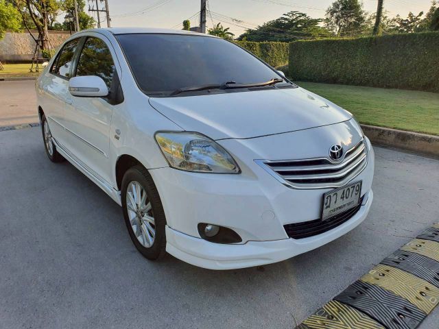 Toyota Vios 2010 1.5 E Sedan เบนซิน ไม่ติดแก๊ส เกียร์อัตโนมัติ ขาว รูปที่ 2