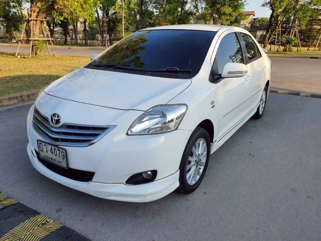 Toyota Vios 2010 1.5 E Sedan เบนซิน ไม่ติดแก๊ส เกียร์อัตโนมัติ ขาว