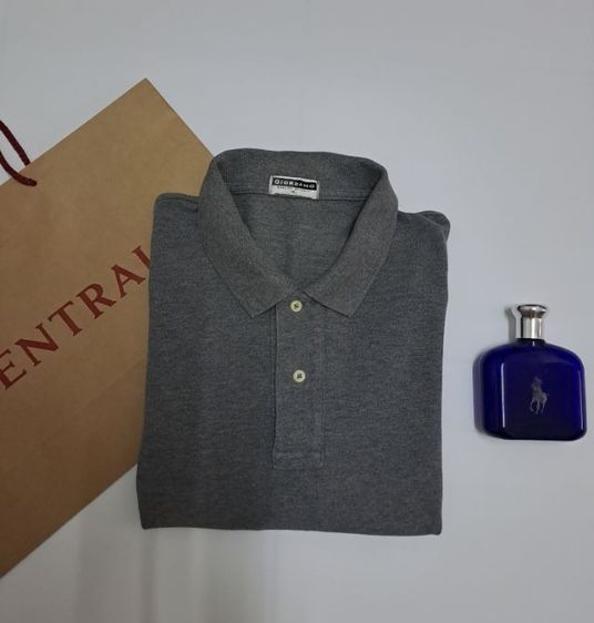 เสื้อยืดคอปกแขนสั้นสีเทา แบรนด์ Giordano‼️