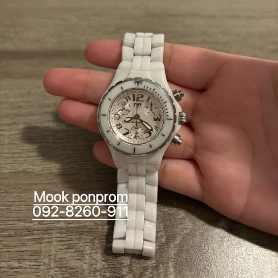 ขาว อื่นๆ นาฬิกา TechnoMarine  Series TechnoLady Chrono Ceramique  (TMY Ceramique Watch)