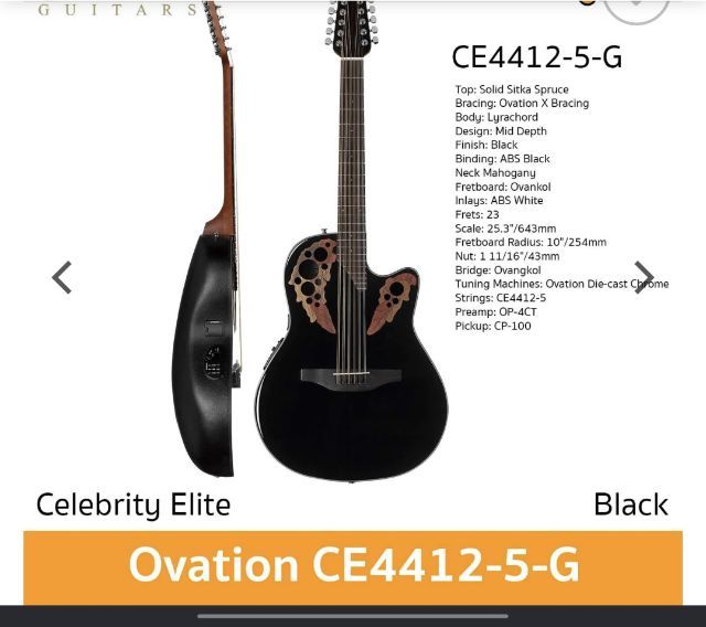 ขายกีต้าร์ มี2ตัว yamaha silent กะ ovation 12สาย สภาพใหม่เล่นในห้องนอน