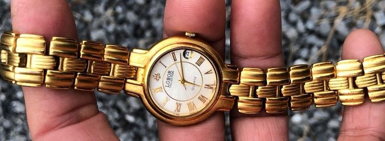 นาฬิกา LOBOR 23 K GOLD PLATED หลักโรมัน รูปที่ 9