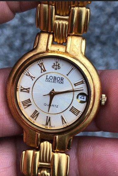 นาฬิกา LOBOR 23 K GOLD PLATED หลักโรมัน รูปที่ 3