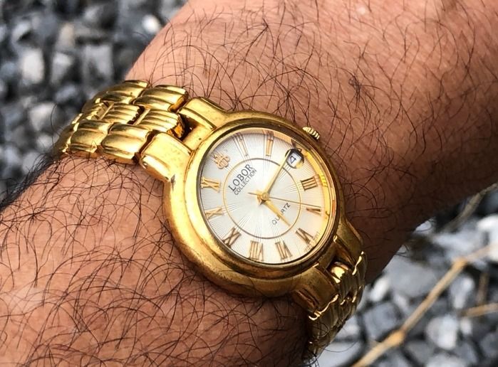 นาฬิกา LOBOR 23 K GOLD PLATED หลักโรมัน รูปที่ 6