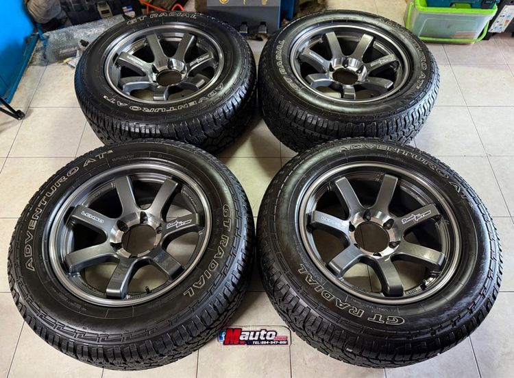 อะลูมิเนียมอัลลอย 18" LENSO RT7 18 พร้อมยาง 265 60 18 ตัวหนังสือขาว
