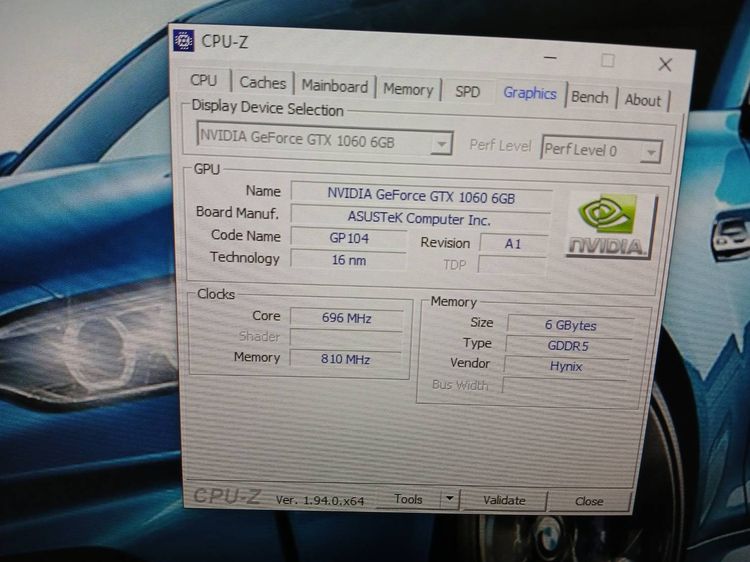 ขายการ์ดจอASUS GTX1060 6G DDR5 192bits ใช้ไฟเลี้ยง 6พิน ใช้งานได้ปกติ  รูปที่ 4