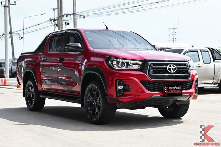 Toyota Hilux Revo 2018 Smart Cab 2.8 G 4WD Navi Rocco Pickup ดีเซล ไม่ติดแก๊ส เกียร์อัตโนมัติ แดง