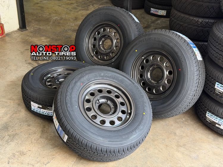 Hammer M01 ทรงลุง ขอบ16” กว้าง8” ET20 ยาง 265 70 R16 Friezza AT A25 ปี26 ยกชุด 17,900 บาท