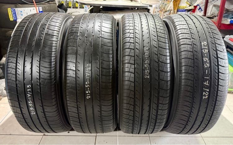 YOKOHAMA 215 55 17 มือสอง ปี22 ปี23 เส้นละ600บาท 4 เส้น 2000
