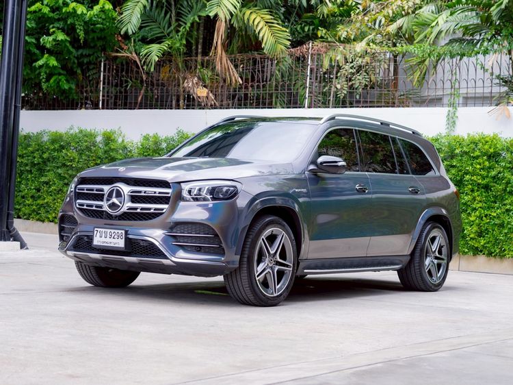 Mercedes-Benz GLS-Class 2022 GLS350 Utility-car ดีเซล ไม่ติดแก๊ส เกียร์อัตโนมัติ เทา รูปที่ 3