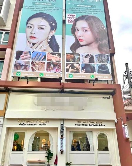 เซ้งร้านเสริมสวย-ทำเล็บ ลาดกระบัง ใกล้ห้างโรบินสัน ใกล้สนามบิน ติดถนนใหญ่ มีที่จอดรถ