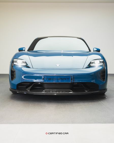 Porsche Taycan 2021 4S 4WD Sedan ไฟฟ้า ไม่ติดแก๊ส เกียร์อัตโนมัติ ฟ้า รูปที่ 2