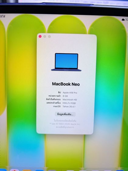 Macbook neo 256gb รูปที่ 3