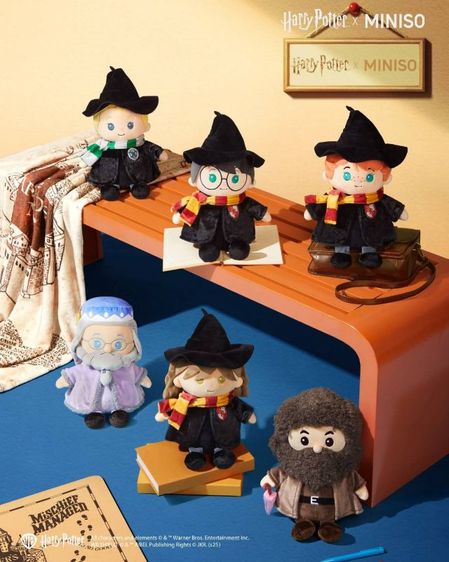 ตุ๊กตาHarry Potter x Miniso มือ1 ยกชุด