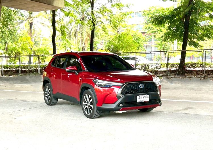 Toyota Corolla Cross 2021 1.8 Hybrid Premium Modellista Utility-car ไฮบริด ไม่ติดแก๊ส เกียร์อัตโนมัติ แดง รูปที่ 3