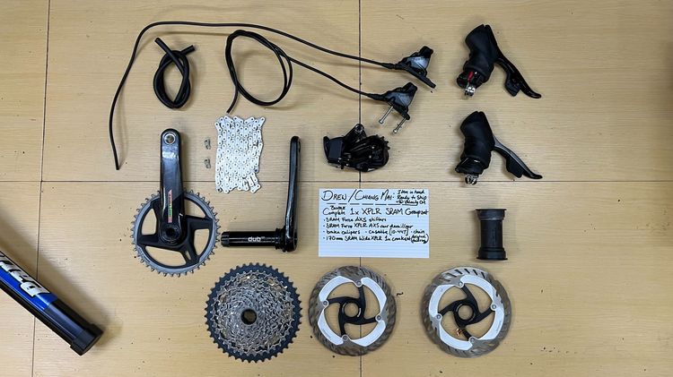 SRAM Force XPLR AXS 1x Gravel Cycling Groupset Complete, 10-44 170 mm Crank Electronic Shifting