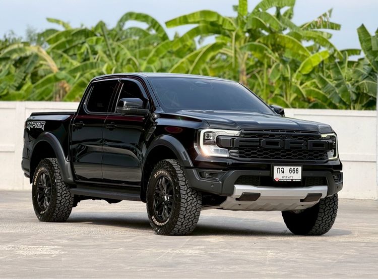 Ford Ranger 2022 Raptor 3.0 4WD Pickup เบนซิน ไม่ติดแก๊ส เกียร์อัตโนมัติ ดำ