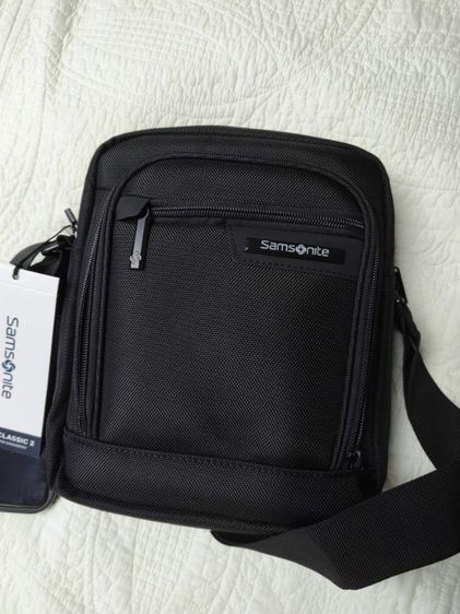 ดำ ผ้าใบ Samsonite กระเป๋าคาดอกผู้ชาย