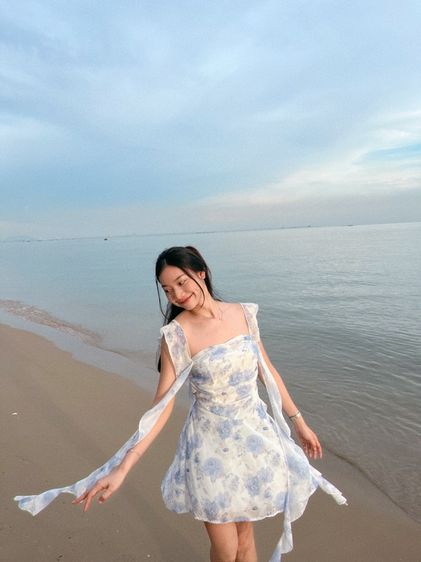 ฟ้า เดรส | จั๊มสูท แขนสั้น มินิเดรสสดใส
