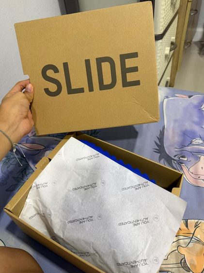Adidas yeezy Slide Azure  6us 24.5 ของใหม่ รูปที่ 6