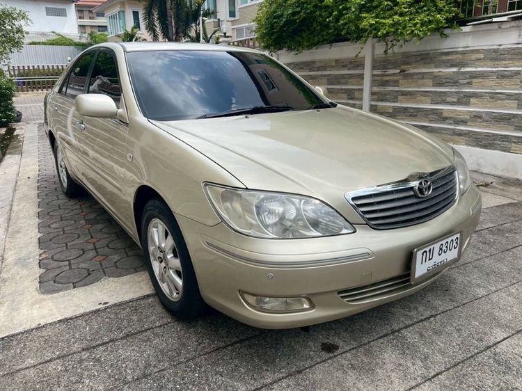 Toyota Camry 2003 2.4 Q Sedan เบนซิน ไม่ติดแก๊ส เกียร์อัตโนมัติ บรอนซ์ทอง รูปที่ 3
