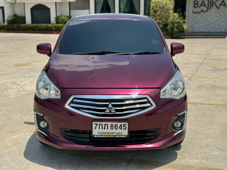 Mitsubishi Attrage 2018 1.2 GLX Sedan เบนซิน ไม่ติดแก๊ส เกียร์อัตโนมัติ แดง รูปที่ 2