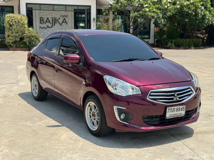 Mitsubishi Attrage 2018 1.2 GLX Sedan เบนซิน ไม่ติดแก๊ส เกียร์อัตโนมัติ แดง รูปที่ 3