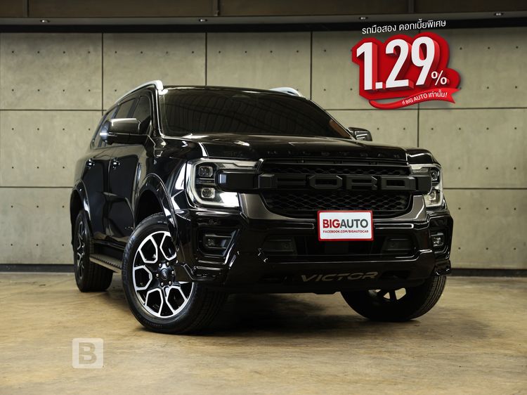 รถ Ford Everest 2.0 Bi-Turbo Wildtrak 4WD สี ดำ