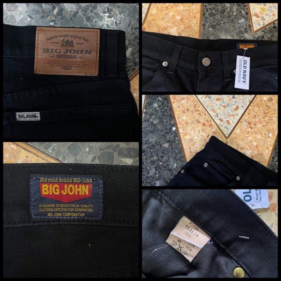 📌BIG JOHN👖-Super black เอว29-30 รูปที่ 5