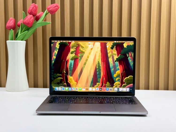 Apple Macbook Pro 13 Inch แมค โอเอส 8 กิกะไบต์ อื่นๆ ไม่ใช่ MacBook Pro (13.3-inch,2020 Two Thunderbolt 3 ports) Ram8GB SSD256GB SpaceGray 
