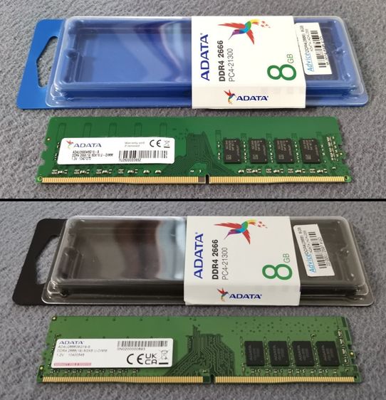ที่เก็บข้อมูลและเมมโมรี่การ์ด RAM Adata DDR4 2666 8GB (มี 2 อัน)