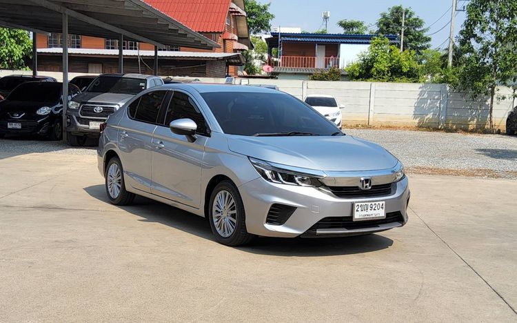 Honda City 2021 1.0 V Sedan เบนซิน ไม่ติดแก๊ส เกียร์อัตโนมัติ บรอนซ์เงิน รูปที่ 3