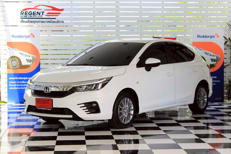 Honda City 2022 1.0 S+ Sedan เบนซิน ไม่ติดแก๊ส เกียร์อัตโนมัติ ขาว รูปที่ 3