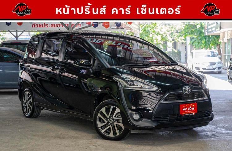 Toyota Sienta 2018 1.5 V Utility-car เบนซิน ไม่ติดแก๊ส เกียร์อัตโนมัติ ดำ รูปที่ 3