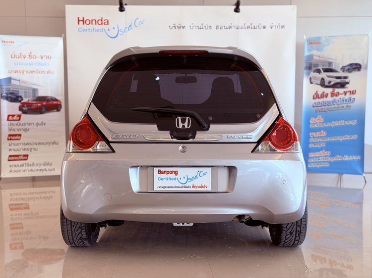 Honda Brio 2016 1.2 V Sedan เบนซิน ไม่ติดแก๊ส เกียร์อัตโนมัติ เทา รูปที่ 4