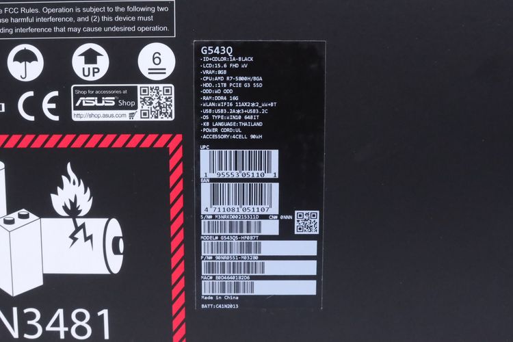 ASUS ROG STRIX SCAR 15 G543QS RYZEN 7 5800H+RTX 3080 Ram16.1TB รูปที่ 18