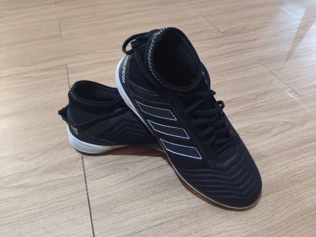 ผู้ชาย ดำ 👟ขายรองเท้าฟุตบอลAdidas PredatorTango18.3TF(รุ่นร้อยปุ่ม)แท้