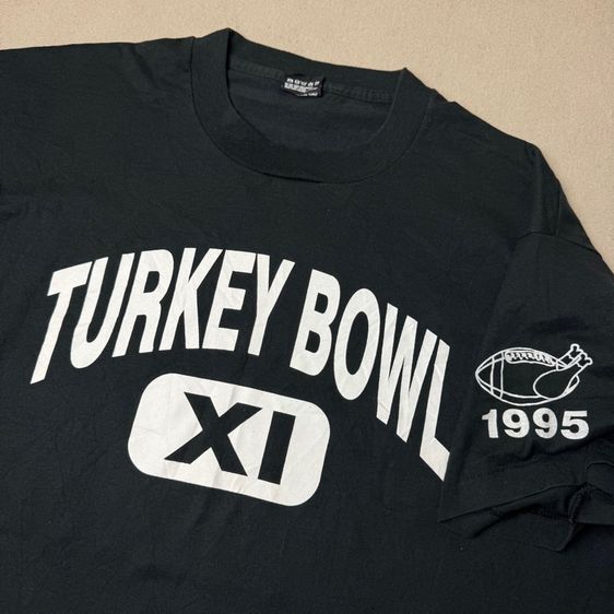 เสื้อยืด 90s Turkey Bowl made in USA Size XL