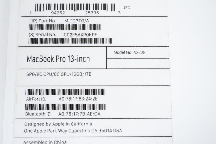 MacBook Pro M1 13" 16.1TB  รูปที่ 13