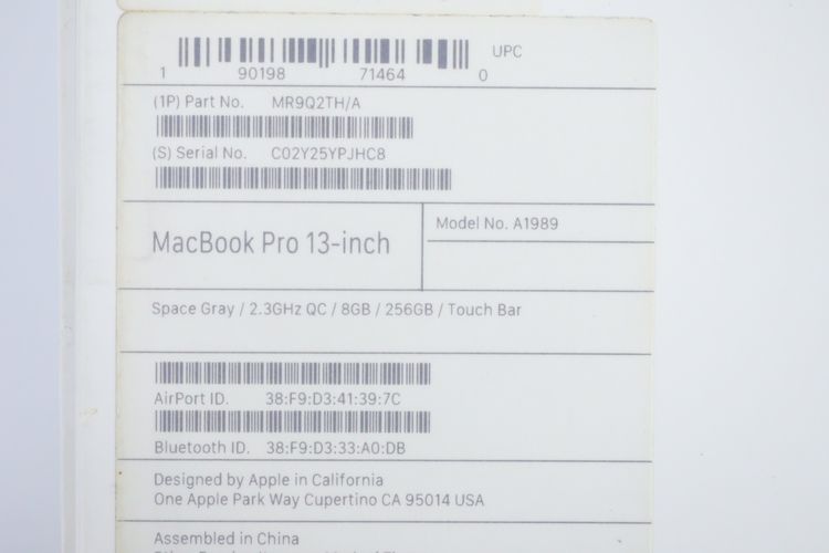 MacBook Pro Core i5 2018 13" 8.256GB  รูปที่ 18