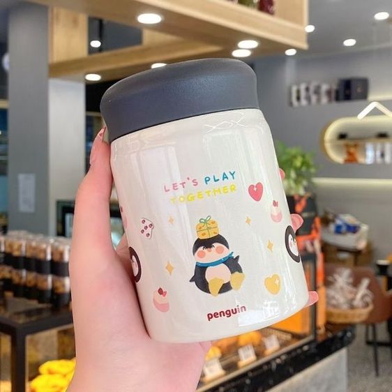 แก้วเก็บอุณหภูมิความร้อนความเย็นลาย Hello  Kitty และผองเพื่อน รูปที่ 5