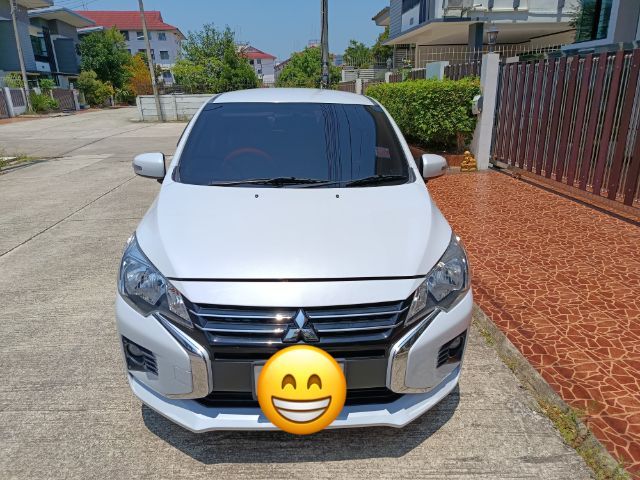 Mitsubishi Mirage 2021 1.2 GLX Sedan เบนซิน ไม่ติดแก๊ส เกียร์อัตโนมัติ ขาว