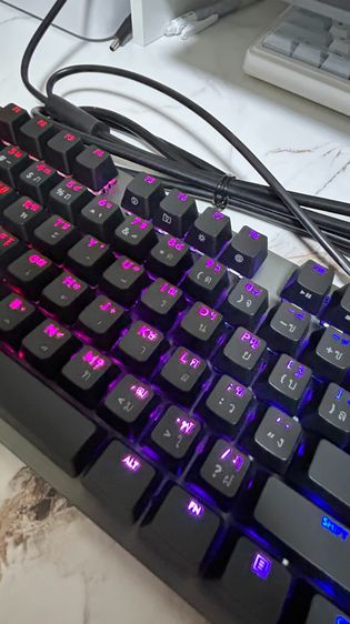 คีย์บอร์ด Logitech G512 Carbon Mechanical Gaming Keyboard ปุ่มไทยอังกฤษ ไฟ RGB GX Blue Clicky รูปที่ 16