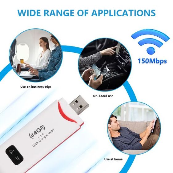 Pocket wifi  Aircard wifi modem 4G LTE 150 mbps USB รูปที่ 13