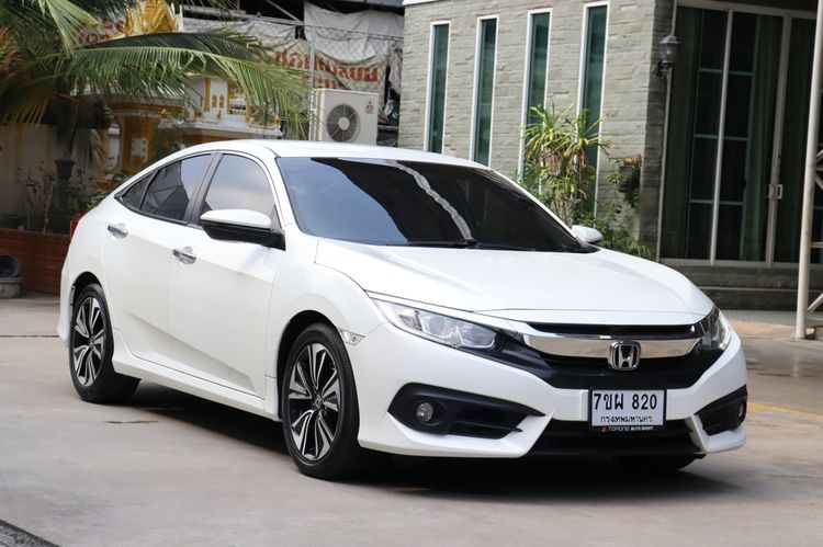 Honda Civic 2018 1.5 Turbo EL Sedan เบนซิน ไม่ติดแก๊ส เกียร์อัตโนมัติ ขาว รูปที่ 3