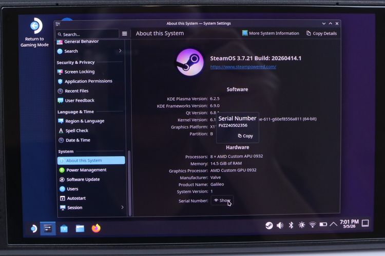 Steam Deck Oled 512GB รูปที่ 3