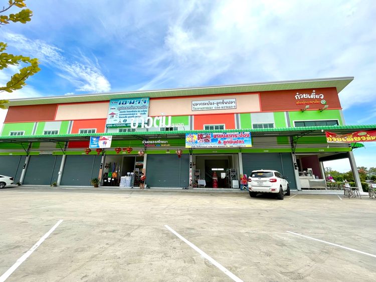 ให้เช่าอาคารพาณิชย์ 2 ชั้น ริมถนนพระราม 2 ฝั่งขาเข้า กม.37+500  ก่อนถึงทางด่วน เพียง 500 เมตร